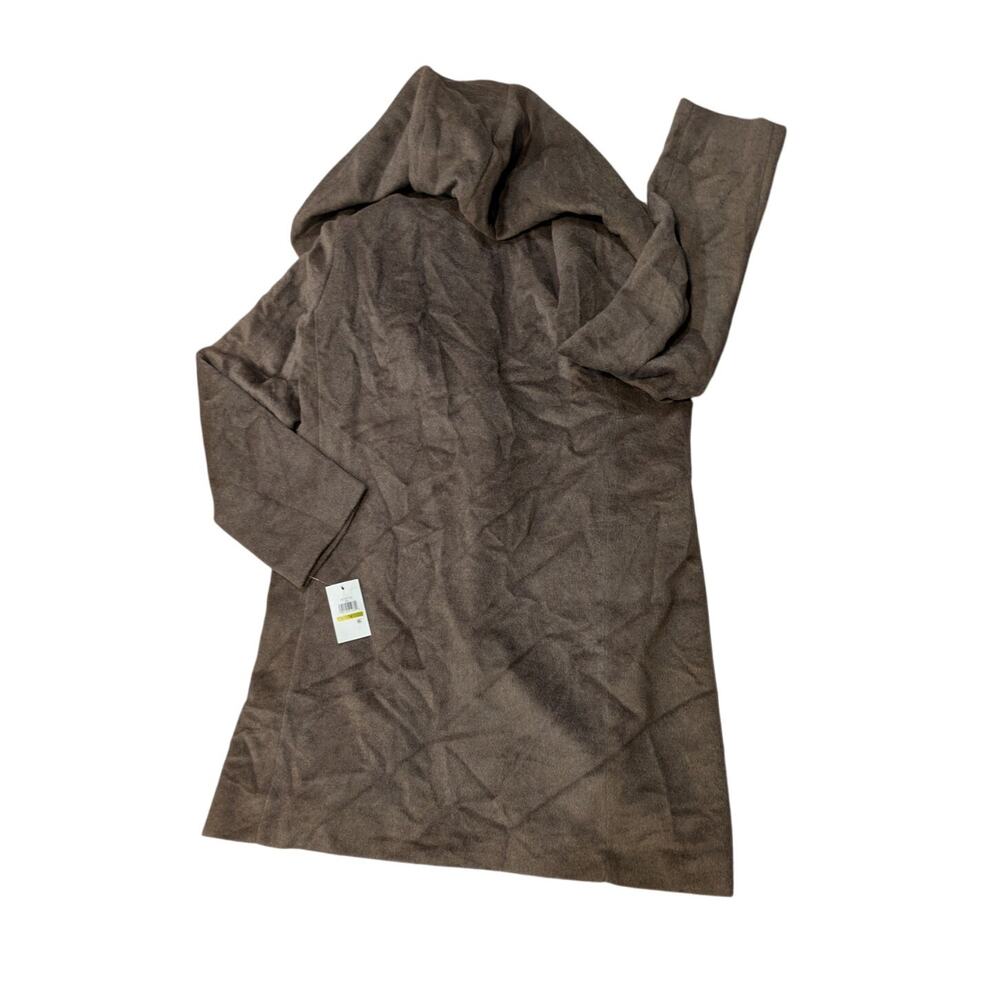 NWT Cole Haan Oversized Hood Camel Wool  Blend Coat Size 14 - Picture 6 of 7